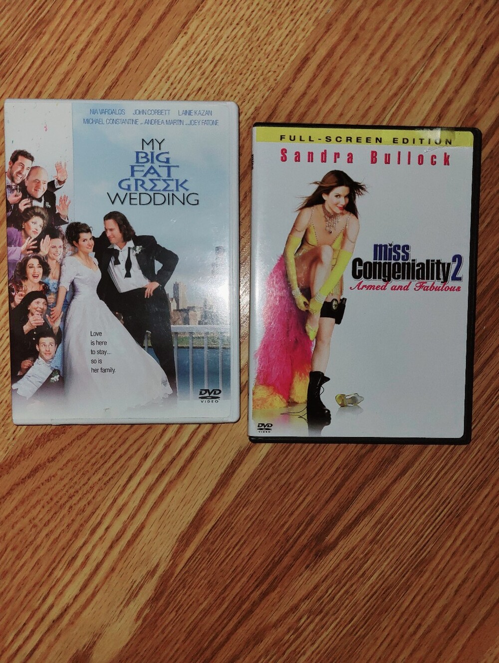 My Big Fat Greek Wedding John Corbett Sandra Bullock Miss Congeniality 2 DVD Set